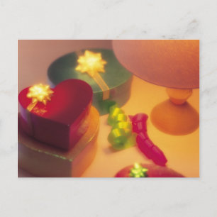 Geschenkboxen des Herzens Postkarte