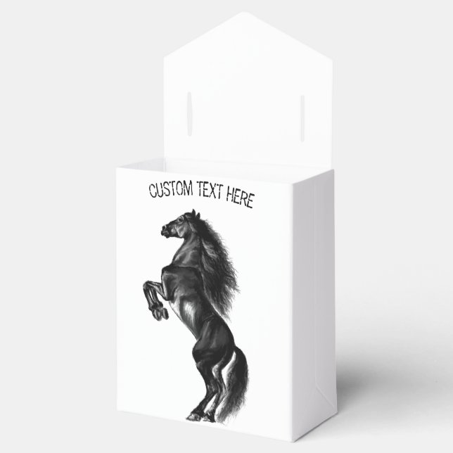 Geschenkboxen für das Schwarze Wildpferd mit eigen Geschenkschachtel (Geöffnet)