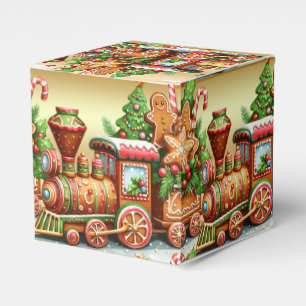Geschenkboxen Gingerbrot Züge Holiday Geschenkschachtel