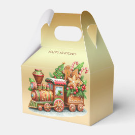 Geschenkboxen Gingerbrot Züge Holiday Geschenkschachtel