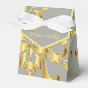 Geschenkboxen Gold und Sage Green Bridesmaid Geschenkschachtel