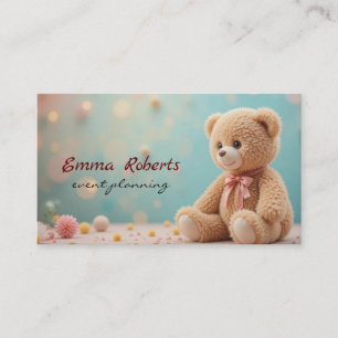 Geschenkboxen Goldballons Konfetti Niedliche Teddy Visitenkarte