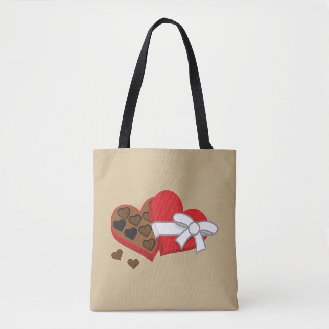 Geschenkboxen Herzschokolade - Valentinstag Tasche (Vorderseite)