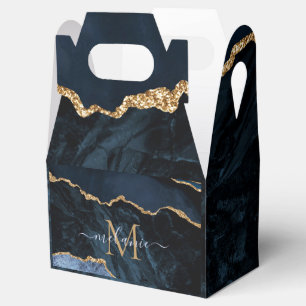 Geschenkboxen Individuelle Name Letter of Navy Blu Geschenkschachtel
