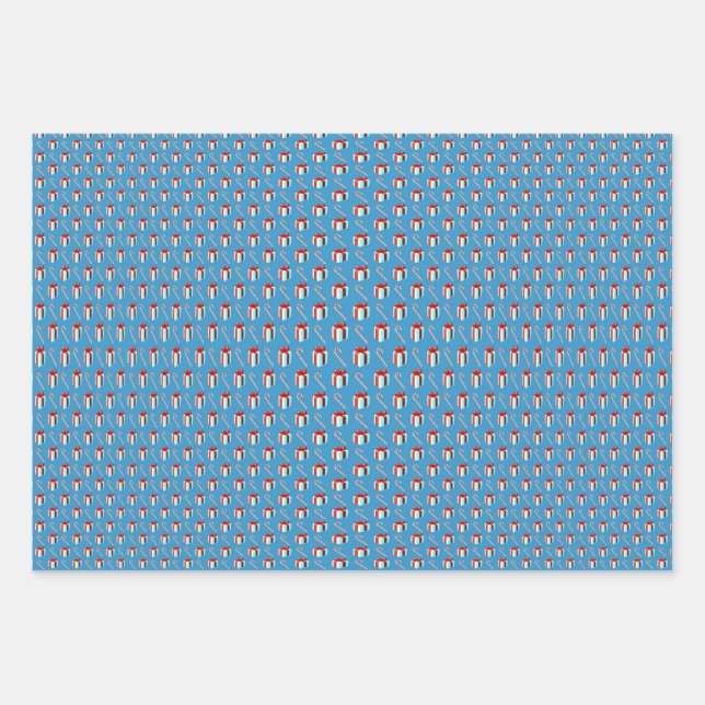 Geschenkboxen Wrapping Paper Geschenkpapier Set (Vorderseite 3)