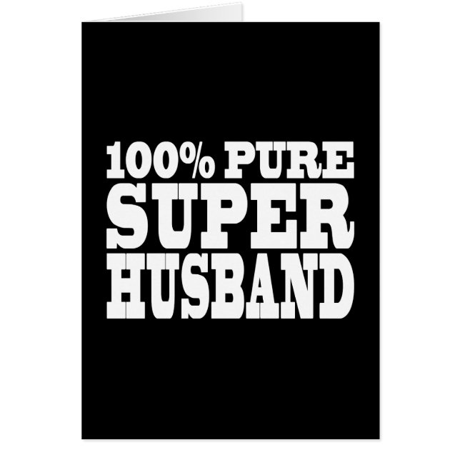 Geschenke 4 Ehemänner: 100 % Pure Super Husband (Vorne)