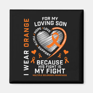 Geschenke Apparel Orange Son Multiple Sklerose Awa Magnet