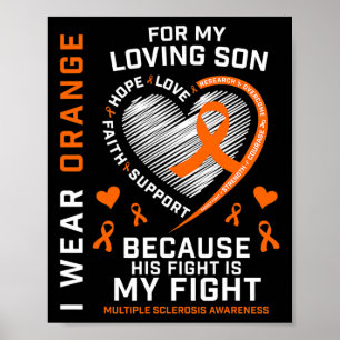 Geschenke Apparel Orange Son Multiple Sklerose Awa Poster