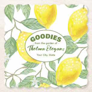 Geschenke aus dem Garten von Lemon Paper Coasters Untersetzer