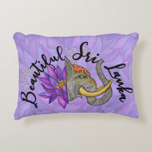 Geschenke aus Sri Lanka mit Elephant und Lotus Dekokissen