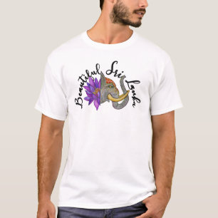 Geschenke aus Sri Lanka mit Elephant und Lotus T-Shirt