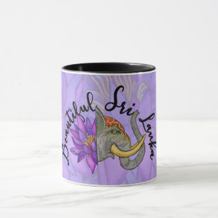 Geschenke aus Sri Lanka mit Elephant und Lotus Tasse