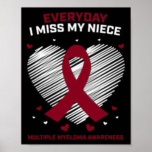 Geschenke Blutkrebsprodukte Nichte Multiples Myelo Poster