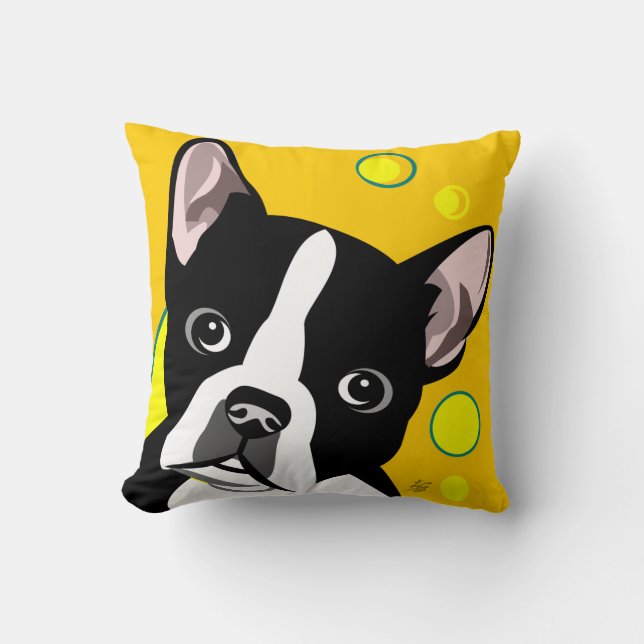 Geschenke Bostons Terrier Kissen (Vorderseite)