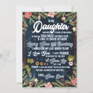 Geschenke  Brief an meine Tochter aus dem Vater Einladung