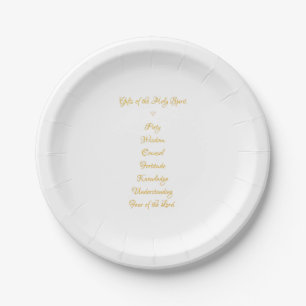 Geschenke Der Heilige Geist in 3D Look Goldene Sch Pappteller