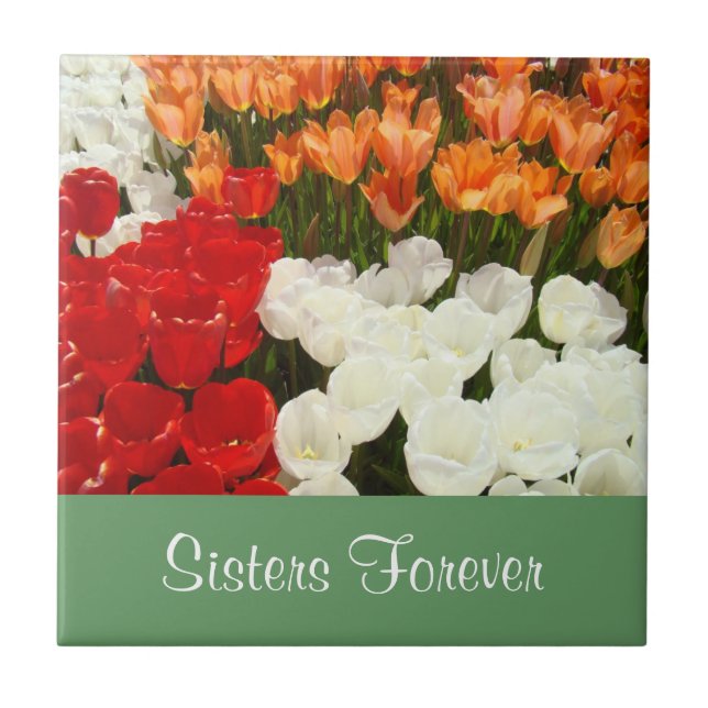 Geschenke der Schwestern für immer decken Fliese (Vorderseite)