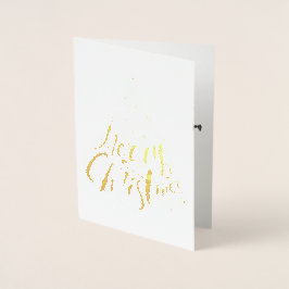 Geschenke der Weihnachtsfolie Folienkarte