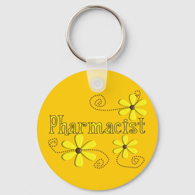 Geschenke des Apothekers, gelbe Milchprodukte Schlüsselanhänger (Vorderseite)