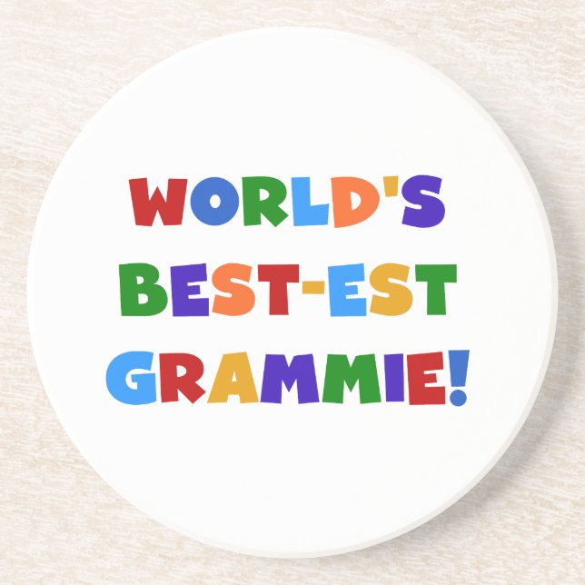Geschenke des Gut-est Grammie der helle Farbwelt Getränkeuntersetzer (Vorne)