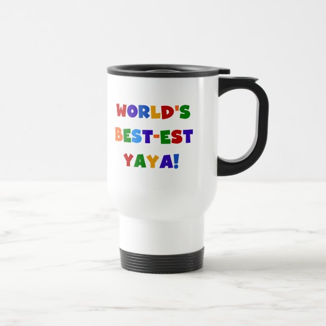 Geschenke des Gut-est Yaya der helle Farbwelt Reisebecher (Rechts)