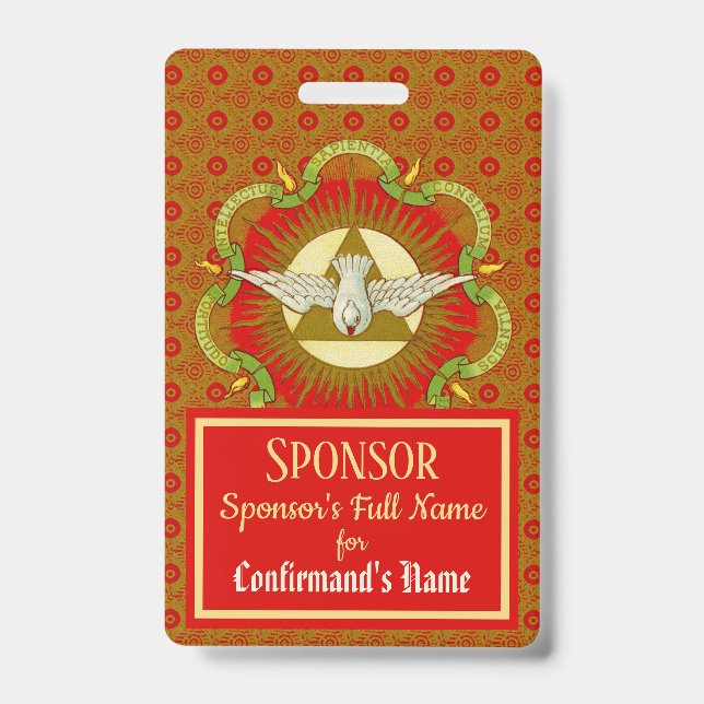 Geschenke des Heiligen Geistes (BK 026) - Sponsor Ausweis (Vorderseite)