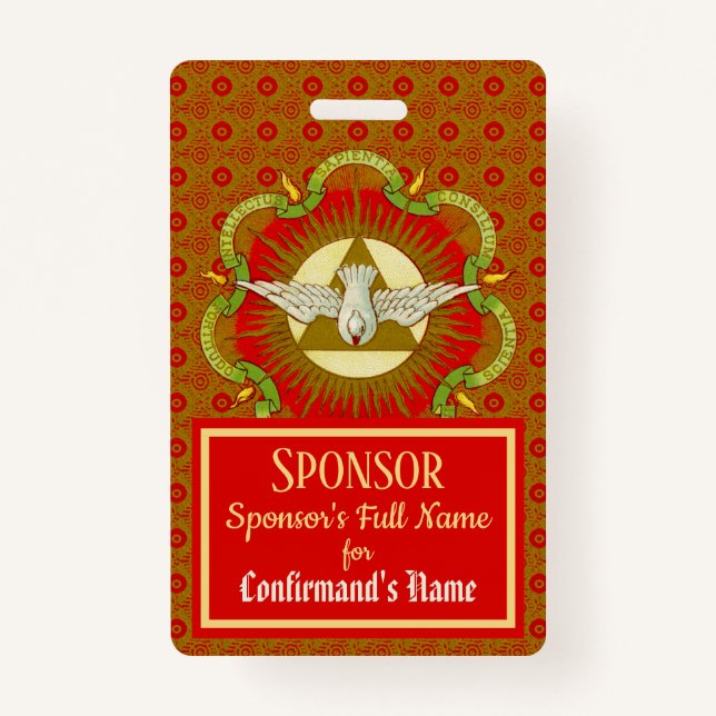 Geschenke des Heiligen Geistes (BK 026) - Sponsor Ausweis (Vorderseite)