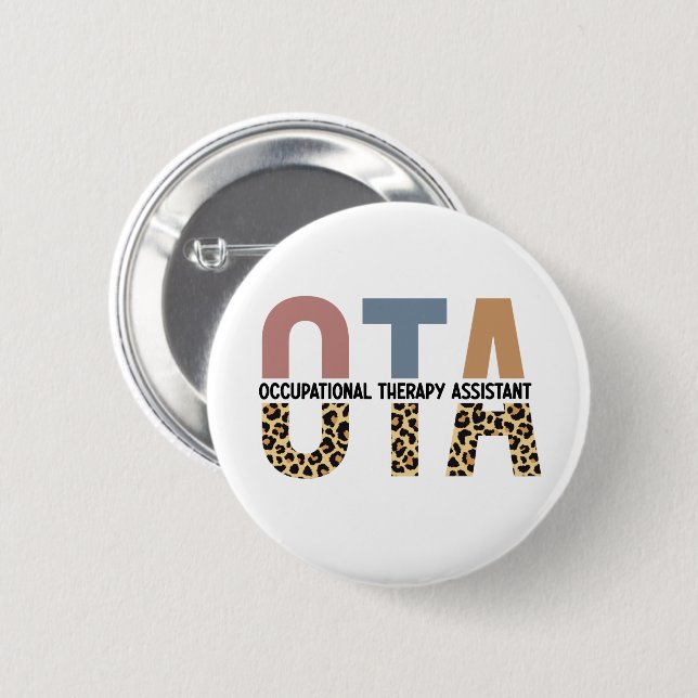 Geschenke des OTA-Assistenten für Arbeitstherapie Button (Vorne & Hinten)