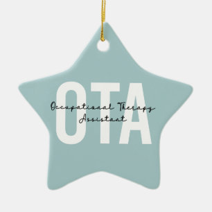 Geschenke des OTA-Assistenten für Arbeitstherapie Keramik Ornament