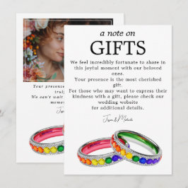 🌈 Geschenke + Foto LGBTQ in Pride vereint Begleitkarte