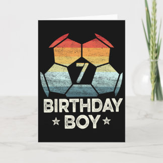 Geschenke für 7-jährige Fußballspieler 7. Geburtst Karte