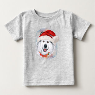 Geschenke für Alaskan Malamute-Weihnachten für Hun Baby T-shirt