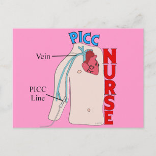 Geschenke für anatomisches Design der PICC-Linie Postkarte