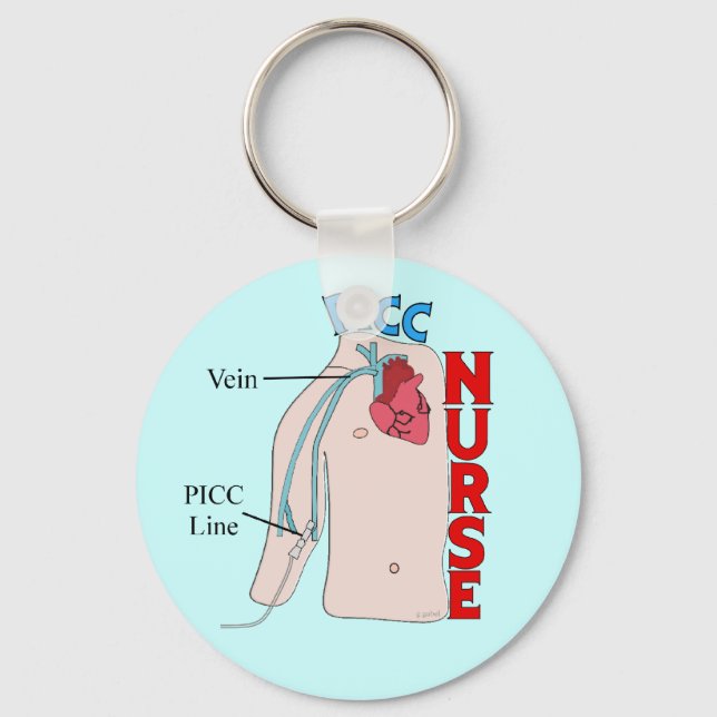 Geschenke für anatomisches Design der PICC-Linie Schlüsselanhänger (Vorderseite)