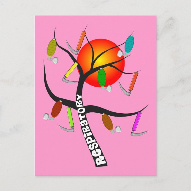 Geschenke für Atemtherapie Postkarte (Vorderseite)