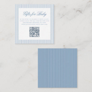 Geschenke für Baby Boy Blue Online QR Code Registr Begleitkarte
