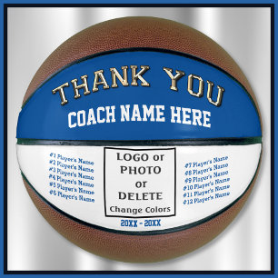 Geschenke für Basketballtrainer. Logo, Foto, Namen Basketball
