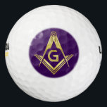 Geschenke für benutzerdefinierte Freimaurer | Maso Golfball<br><div class="desc">Möchten Sie, dass eine Kauspielbälle-Briefmarke Ihre Bälle von der Erholung trennt, wenn Sie Golf spielen? Diese lila und goldenen Platz- und Kompass-Logo-Golfbälle machen einzigartige, maßgeschneiderte Freimaurergeschenke, die Sie sich selbst geben können oder die außergewöhnliche personalisierte masonische Geschenke für große Lodge-Offiziere bei Feierlichkeiten (dh die jährliche Installation von Officers) machen. Diese...</div>