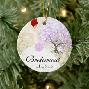Geschenke für Brautjungfern mit roten Haaren Laven Keramik Ornament