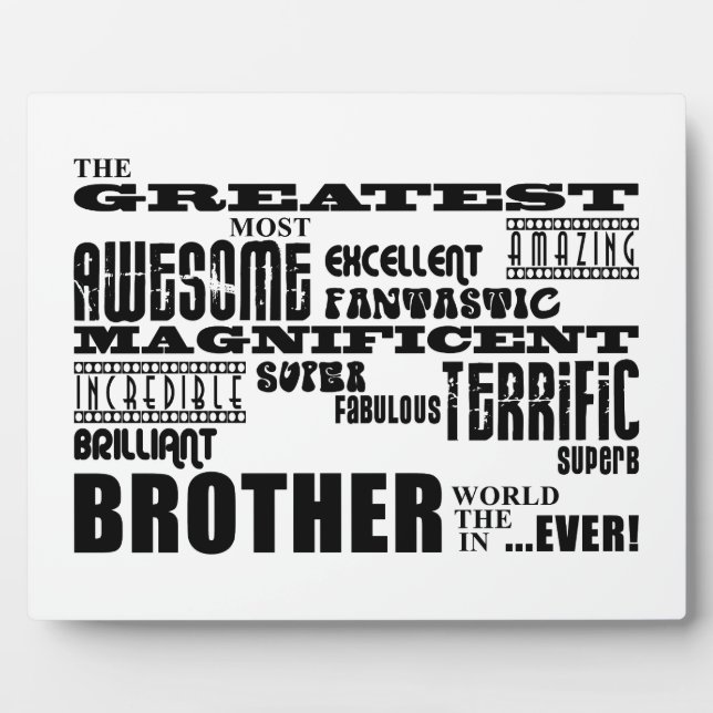 Geschenke für Brüder : Bester Bruder Fotoplatte (Vorderseite)