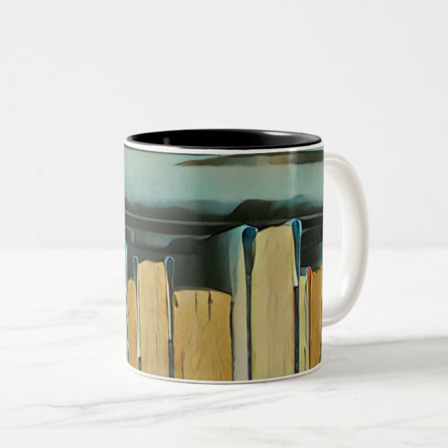 Geschenke für Buchliebhaber Zweifarbige Tasse (VorderseiteRechts)