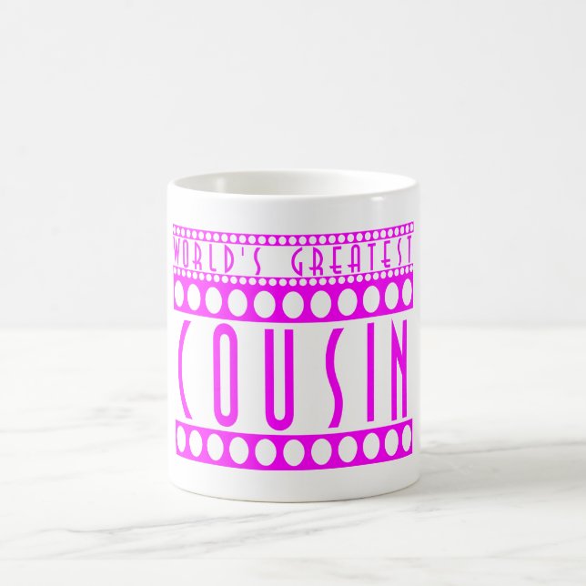 Geschenke für Cousins: Der bestste Cousin der Welt Kaffeetasse (Mittel)