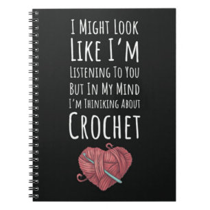 Geschenke für Crochet Lovers Crocheting für sie Notizblock