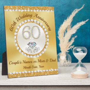 Geschenke für das 60. Jubiläum Ehepaar, Mama und V Fotoplatte