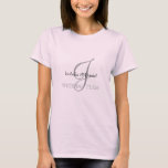 Geschenke für das Hochzeitstich T-Shirt<br><div class="desc">Monogram-Geschenke haben eine große Auswahl an individuell anpassbaren USPS-Briefmarke, Umschlag Aufkleber-Aufkleber, Grußkarten, Hemden, Hüte, Buttons, Magnete und vieles mehr. Diese Monogramme eignen sich hervorragend für die Versendung von Einladungen zu Hochzeiten, Party Einladungen zum Jahrestag, Graduierungsankündigungen und Geburtstagspartys, um nur einige zu nennen.</div>