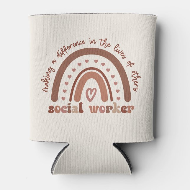 Geschenke für den Abschluss der Sozialarbeiter Dosenkühler (Vorderseite)