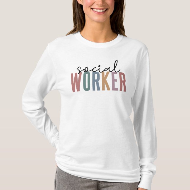 Geschenke für den Abschluss von Sozialarbeitern T-Shirt (Vorderseite)