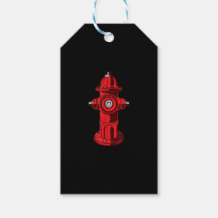 Geschenke für den roten grafischen Brandschutz Geschenkanhänger