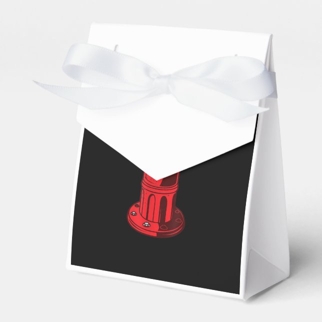 Geschenke für den roten grafischen Brandschutz Geschenkschachtel (Vorderseite)
