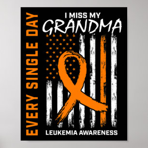Geschenke für den Verlust der Oma Leukemia Sensibi Poster